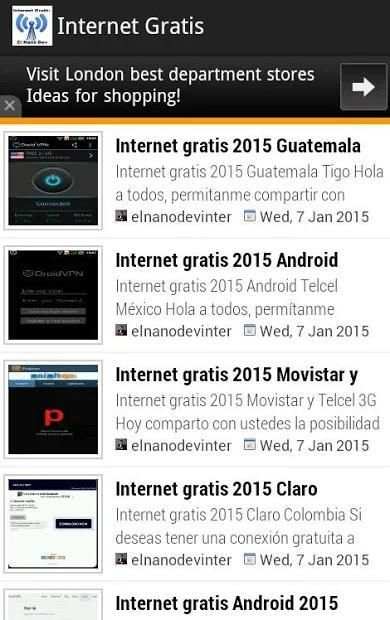 internet gratis android 2018 metodos screenshot 3