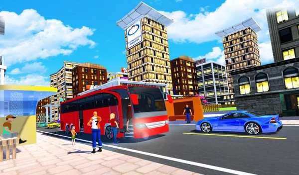 Offroad Coach Bus Driving Simulator 3D screenshot 5