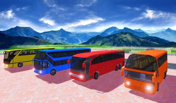 Offroad Coach Bus Driving Simulator 3D screenshot 1