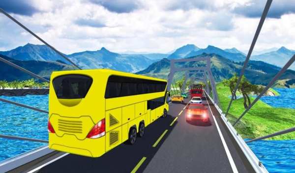 Offroad Coach Bus Driving Simulator 3D screenshot 4