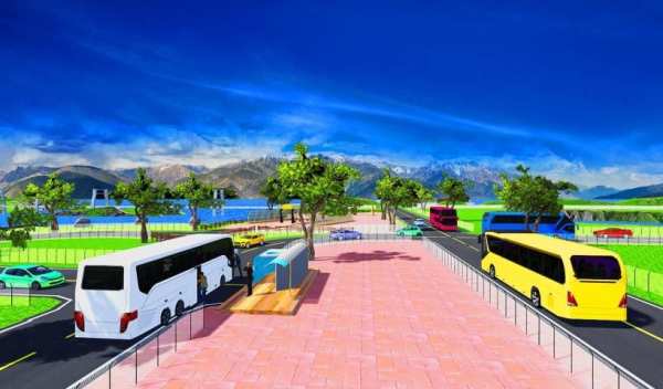 Offroad Coach Bus Driving Simulator 3D screenshot 3