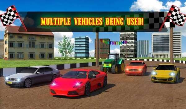 Tractor Racing With Cars screenshot 2
