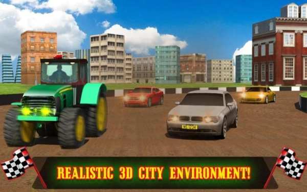 Tractor Racing With Cars screenshot 8