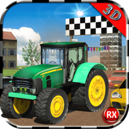 Tractor Racing With Cars icon