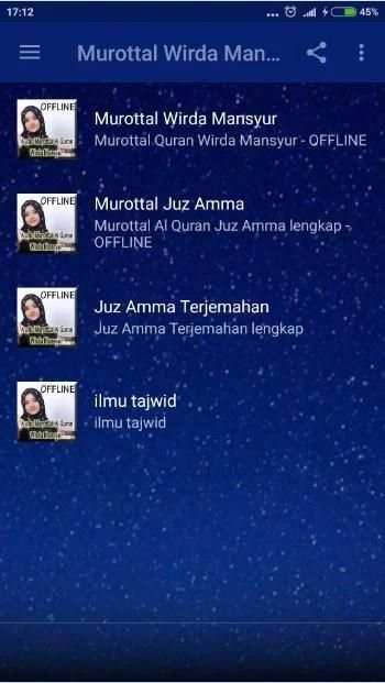 Murottal Wirda Mansur Mp3 Offline screenshot 1