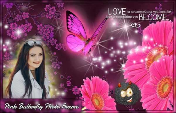 Pink Butterfly Photo Frames screenshot 1