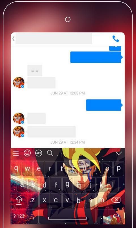 Anime Keyboard Emoji - Uzumaki Boruto Keyboard screenshot 4