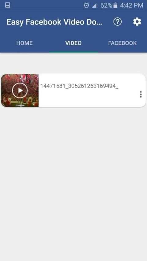 Easy Facebook Video Download screenshot 1