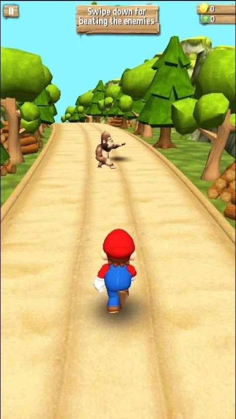 Super Subway MARIO - Gold Temple Surf Run स्क्रीनशॉट 2