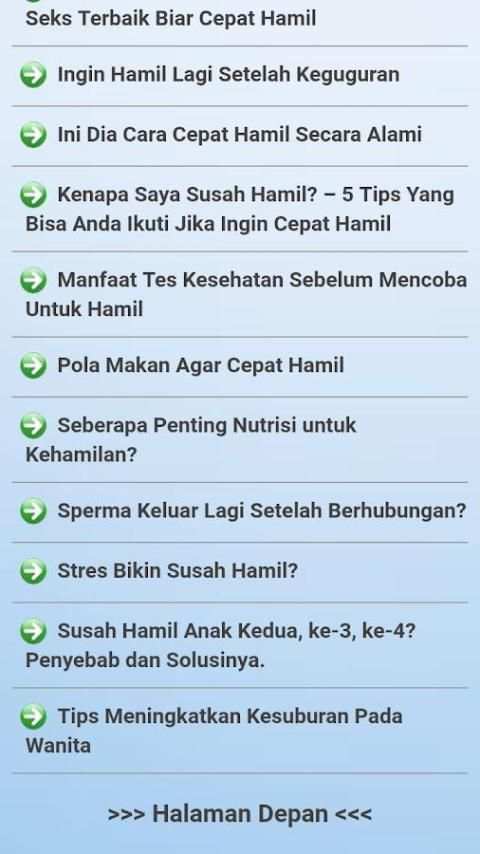 Cara Cepat Hamil screenshot 1