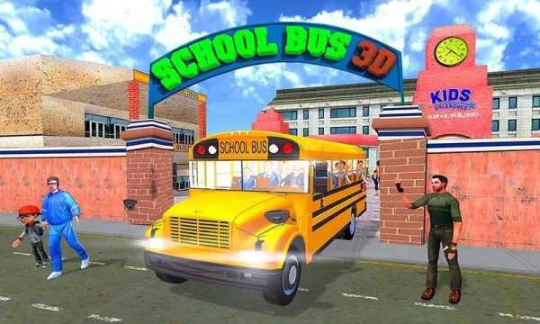 Modern High School Big Bus Driving Simulator screenshot 9