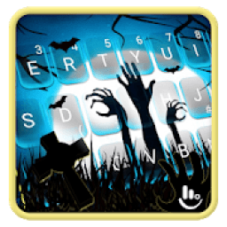 ikon Live Halloween Graveyard Keyboard Theme