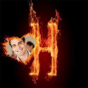 Fire Text Photo Frames Editor screenshot 4