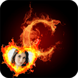 Fire Text Photo Frames Editor icon