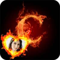 Fire Text Photo Frames Editor