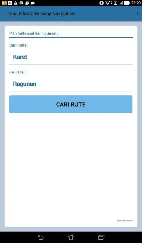 TransJakarta Busway Navigation screenshot 1