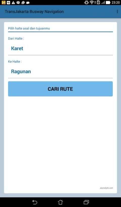 TransJakarta Busway Navigation screenshot 1