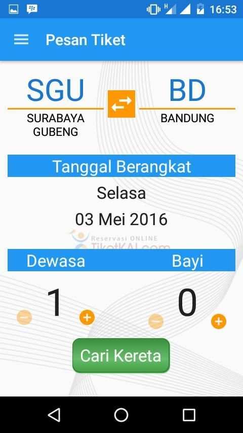 TiketKAI Mobile screenshot 1