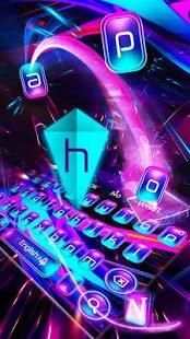 Tema Neon Neon Keyboard screenshot 2