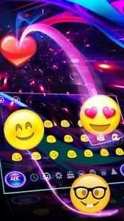 Tema Neon Neon Keyboard screenshot 1