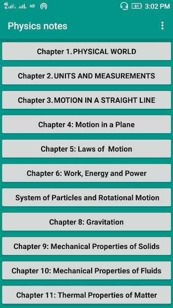 Class 11 Physics Notes स्क्रीनशॉट 4