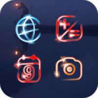 Gradient Flash Icon Pack-Colorful Neon Icon Pack