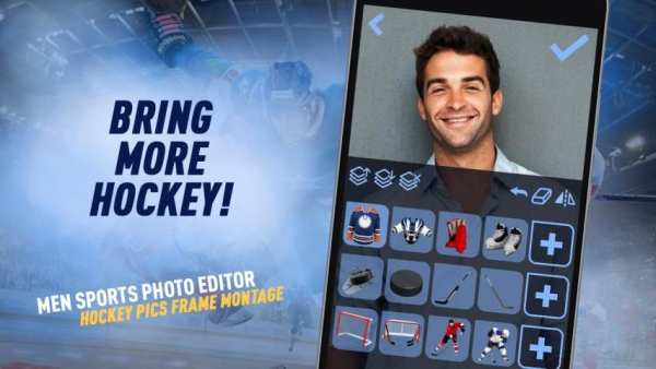 Men Sports Photo Editor: Hockey Pics Frame Montage screenshot 2