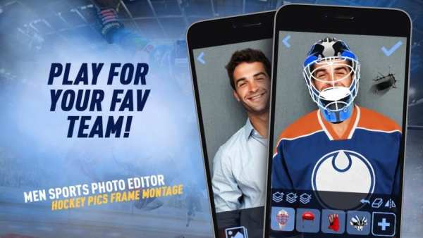 Men Sports Photo Editor: Hockey Pics Frame Montage screenshot 3