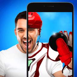 Men Sports Photo Editor: Hockey Pics Frame Montage 1.00