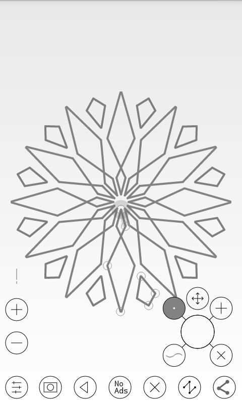 Line Art - Circular Vector Drawing App स्क्रीनशॉट 1