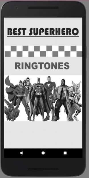 Superhero Ringtones स्क्रीनशॉट 1