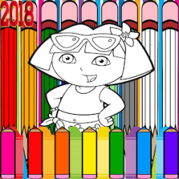 Coloring Dora иконка
