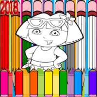Coloring Dora on 9Apps