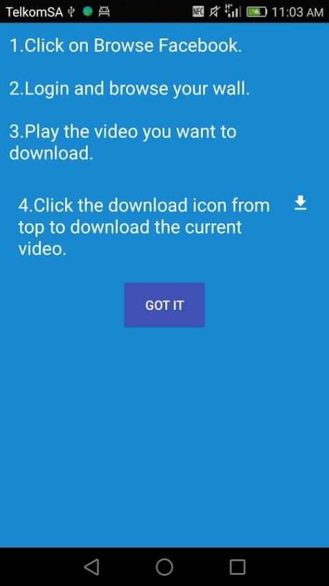 Facebook Video Downloader screenshot 1