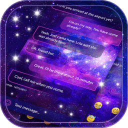 ikon Space Galaxy Message SMS Theme for iMessage 2018