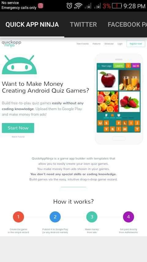 Quick app ninja (game maker) screenshot 3