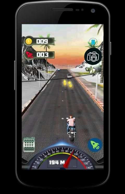 Death Moto Bike Racing 3D Game स्क्रीनशॉट 3