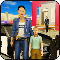 Virtual Working Police Mom Home: Happy Family Life icon