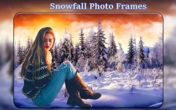 Snowfall Photo Frames screenshot 4