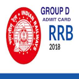 RRB Group D Admit Card 2018