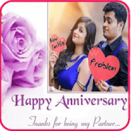 Happy Wedding anniversary photo frames आइकन