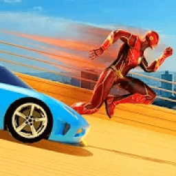 ikon Super Flash Pahlawan Mega Lereng Balap Stunts