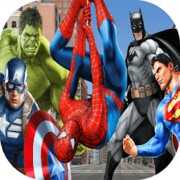 Action Characters Selfie - Spiderman/Batman icon