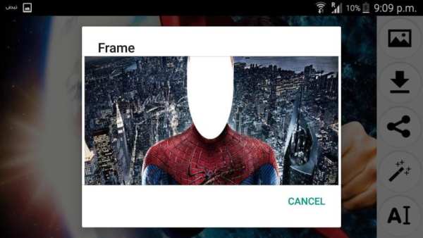 Action Characters Selfie - Spiderman/Batman screenshot 1