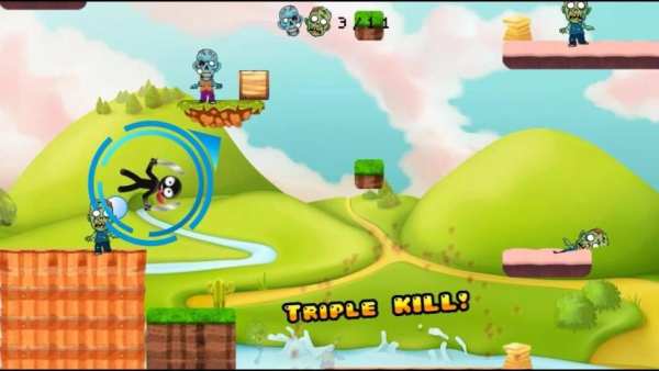 Stickman fights vs zombies: escape screenshot 6