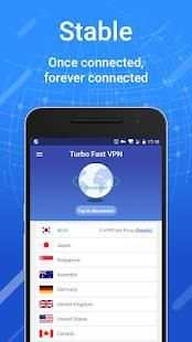 Turbo Fast VPN 2 تصوير الشاشة