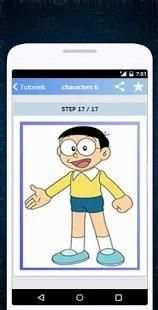 How to draw doraemon Characters screenshot 3