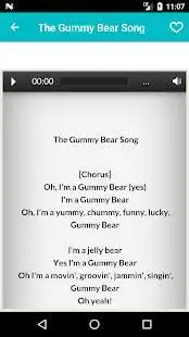 Gummy Bear Song Lyrics APK for Android Download