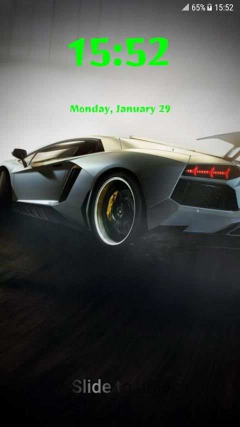 Supercars Pattern Lock Screen स्क्रीनशॉट 1