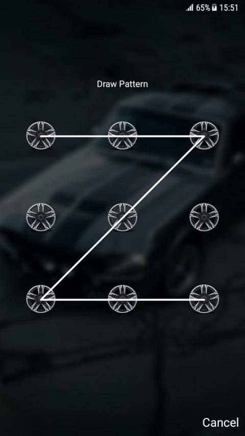 Supercars Pattern Lock Screen स्क्रीनशॉट 7